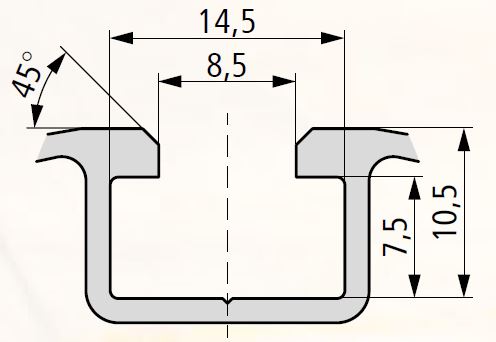PR 30 T Slot Extrusion Dimensions